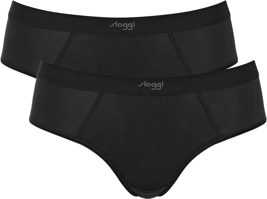 Sloggi Hipster EVER Ease temperatuurregulerend logoband zacht elastisch (2 stuks Set van 2) - Foto 6