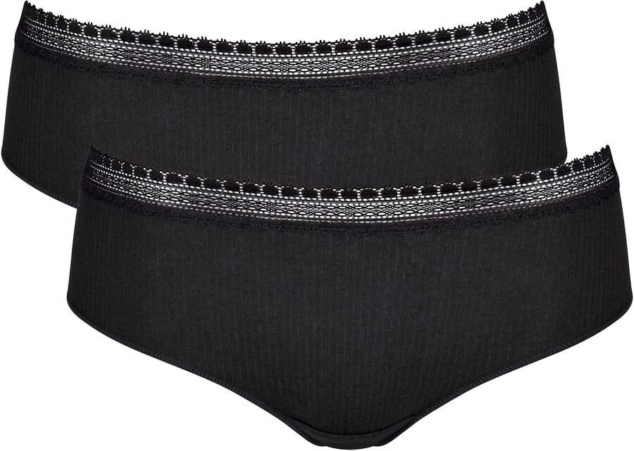 Sloggi Hipster GO Ribbed Fijne rib stretchkant katoenmix comfortabel elastisch zacht (2 stuks Set van 2) - Foto 5