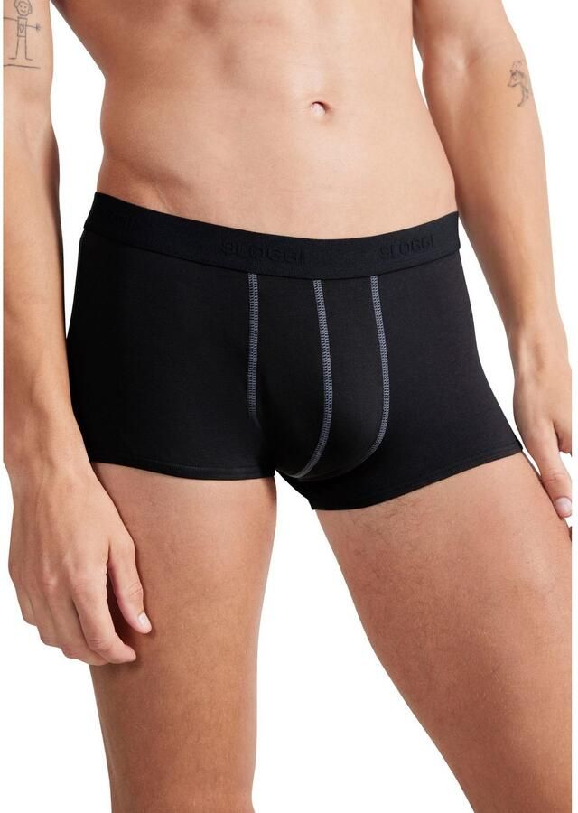 Sloggi Hipster Men 24 7 zacht ademend katoenmix softband ondoorzichtig elastisch (Set van 2) - Foto 2