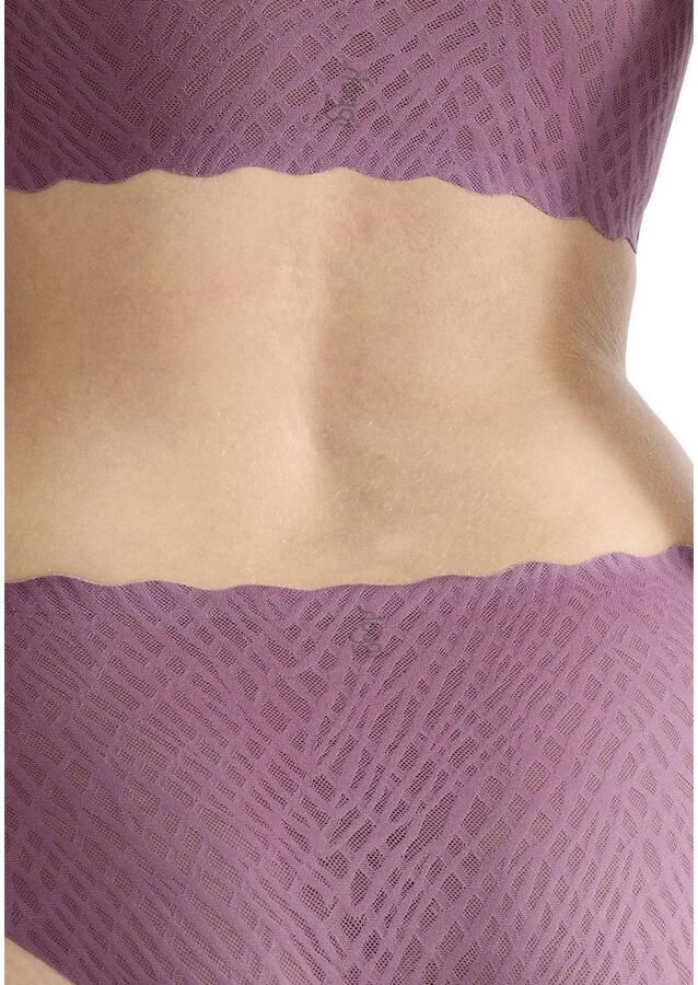 Sloggi Hipster ZERO Feel Bliss golvende free-cut-randen lage taille elastisch kant met grafisch dessin