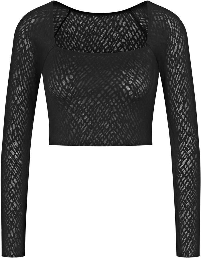 Sloggi Longsleeve ZERO Feel Bliss naadloos met kanten look zacht elastisch - Foto 5