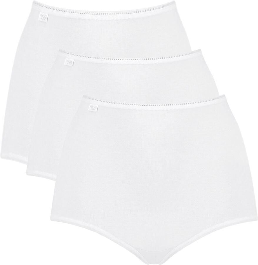 Sloggi Maxislip 24 7 Cotton hoger gesneden pasvorm elastisch kant ondoorzichtig zacht (Set van 3) - Foto 6