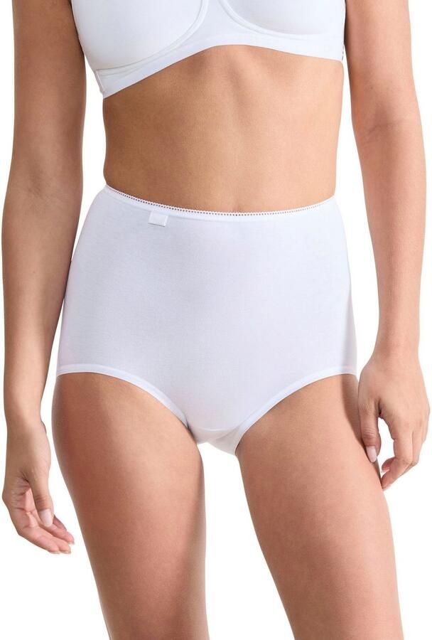 Sloggi Maxislip 24 7 Cotton hoger gesneden pasvorm elastisch kant ondoorzichtig zacht (Set van 3) - Foto 5