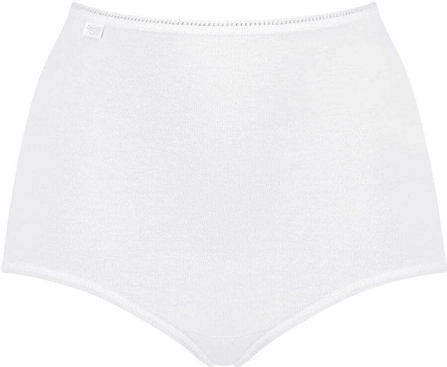 Sloggi Maxislip 24 7 Cotton hoger gesneden pasvorm elastisch kant ondoorzichtig zacht (Set van 3)