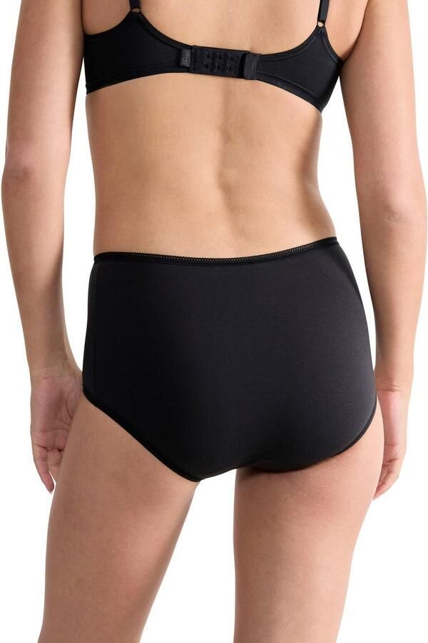 Sloggi Maxislip 24 7 Cotton hoger gesneden pasvorm elastisch kant ondoorzichtig zacht (Set van 3) - Foto 4