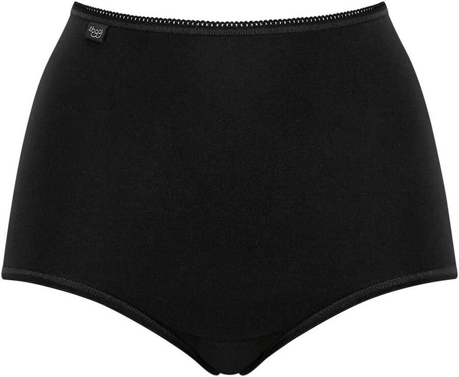 Sloggi Maxislip 24 7 Cotton hoger gesneden pasvorm elastisch kant ondoorzichtig zacht (Set van 3) - Foto 1