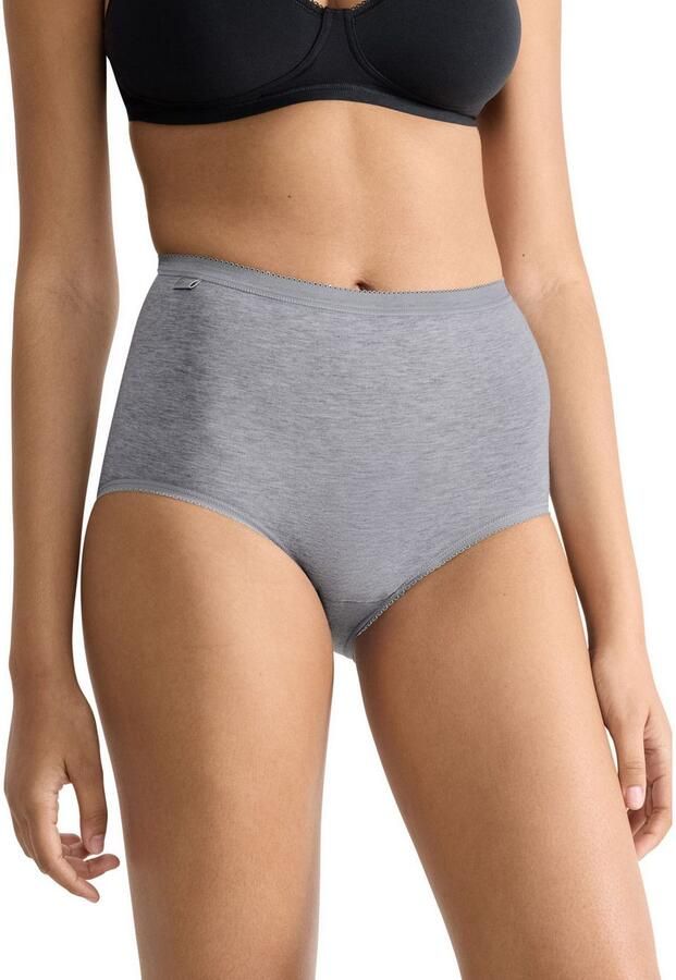 Sloggi Maxislip Basic + Katoenmix zachte naden hoge taille elastisch (Set van 4) - Foto 4