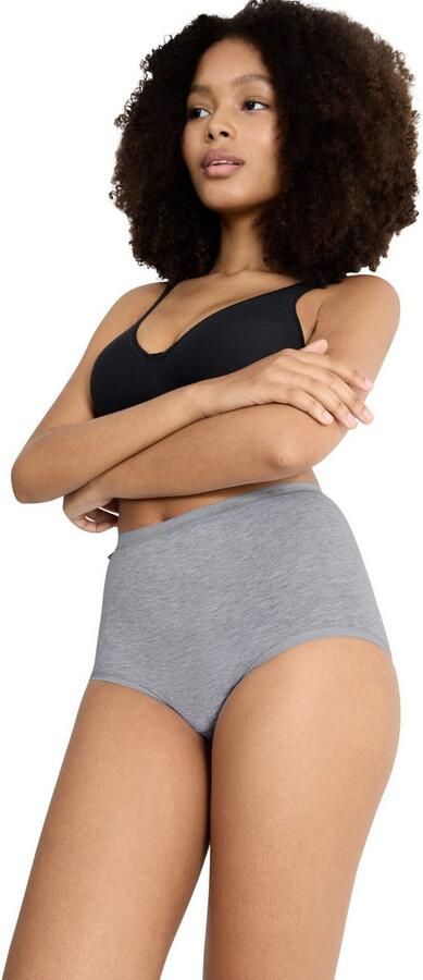 Sloggi Maxislip Basic + Katoenmix zachte naden hoge taille elastisch (Set van 4) - Foto 6