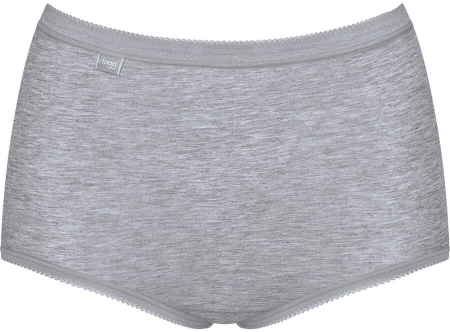 Sloggi Maxislip Basic + Katoenmix zachte naden hoge taille elastisch (Set van 4)