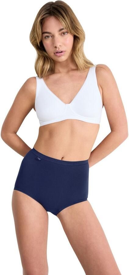 Sloggi Maxislip Basic + Katoenmix zachte naden hoge taille elastisch (Set van 4) - Foto 5