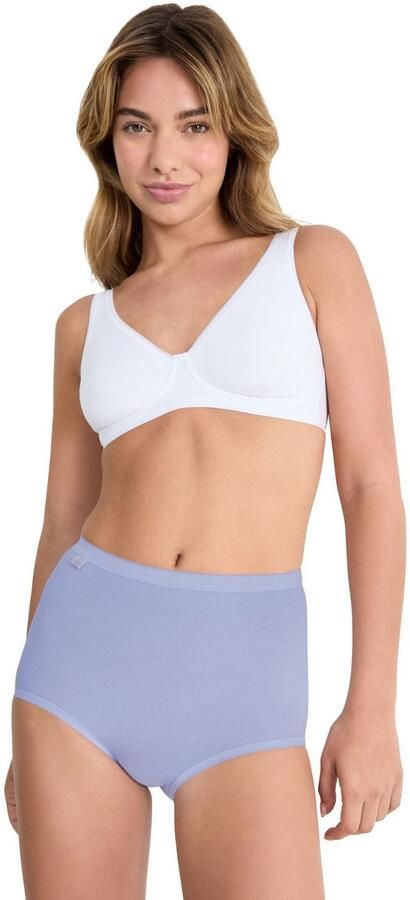 Sloggi Maxislip Basic + Katoenmix zachte naden hoge taille elastisch (Set van 4) - Foto 6