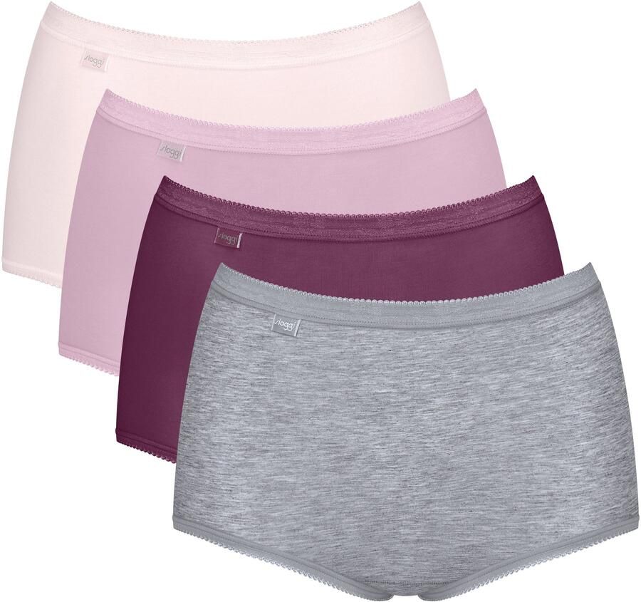 Sloggi Maxislip Basic + Katoenmix zachte naden hoge taille elastisch (Set van 4) - Foto 7