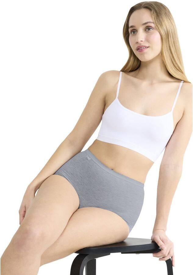 Sloggi Maxislip Basic + Katoenmix zachte naden hoge taille elastisch (Set van 4) - Foto 5