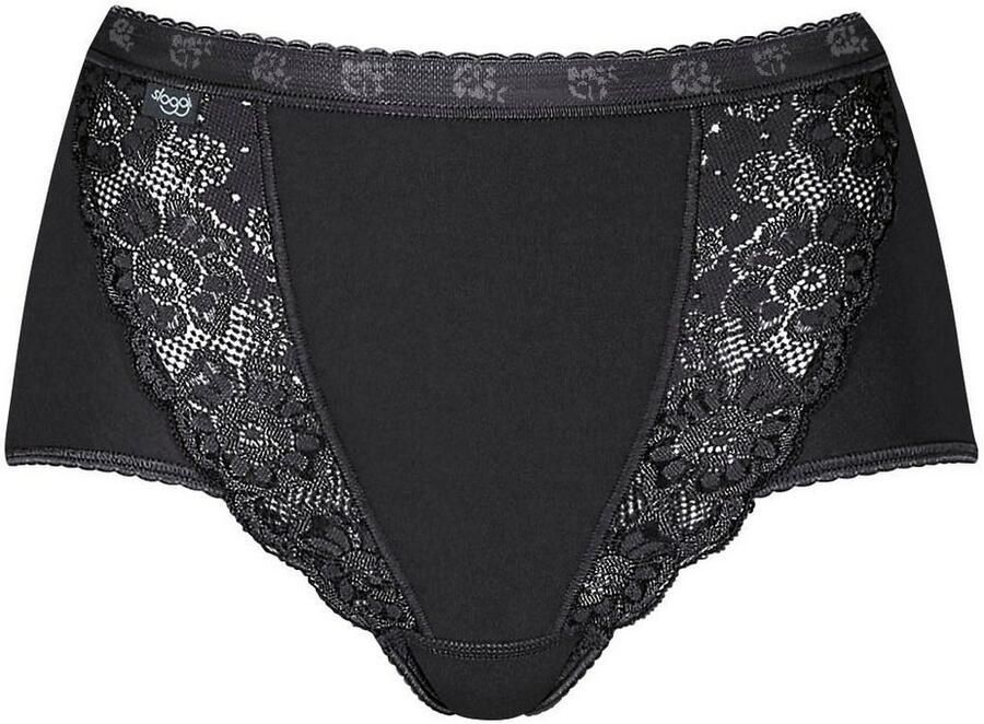 Sloggi Maxislip Chic elastische kanten inzetstukken vrouwelijk katoenmix elastisch (4 stuks Set van 4) - Foto 3