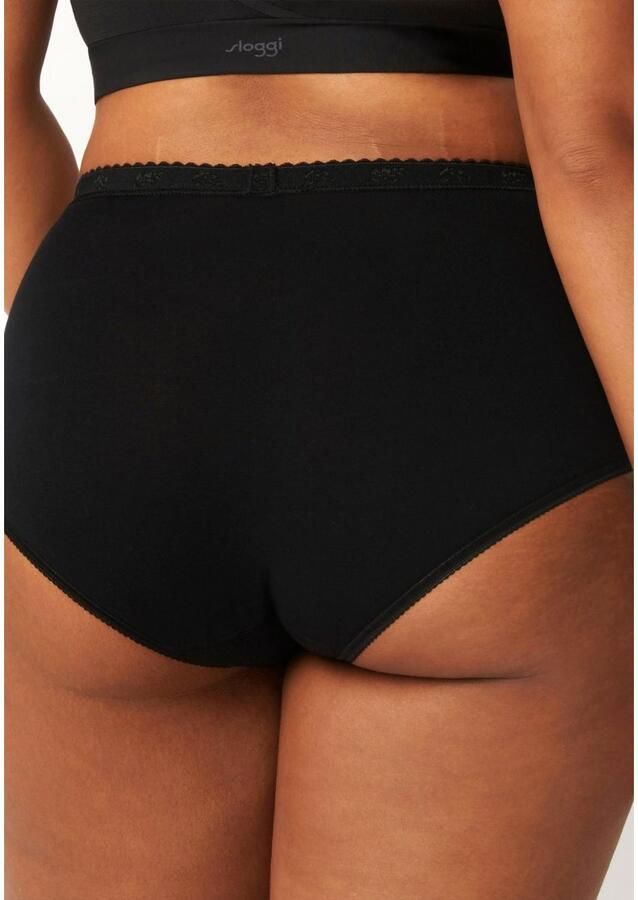 Sloggi Maxislip Chic elastische kanten inzetstukken vrouwelijk katoenmix elastisch (4 stuks Set van 4) - Foto 4