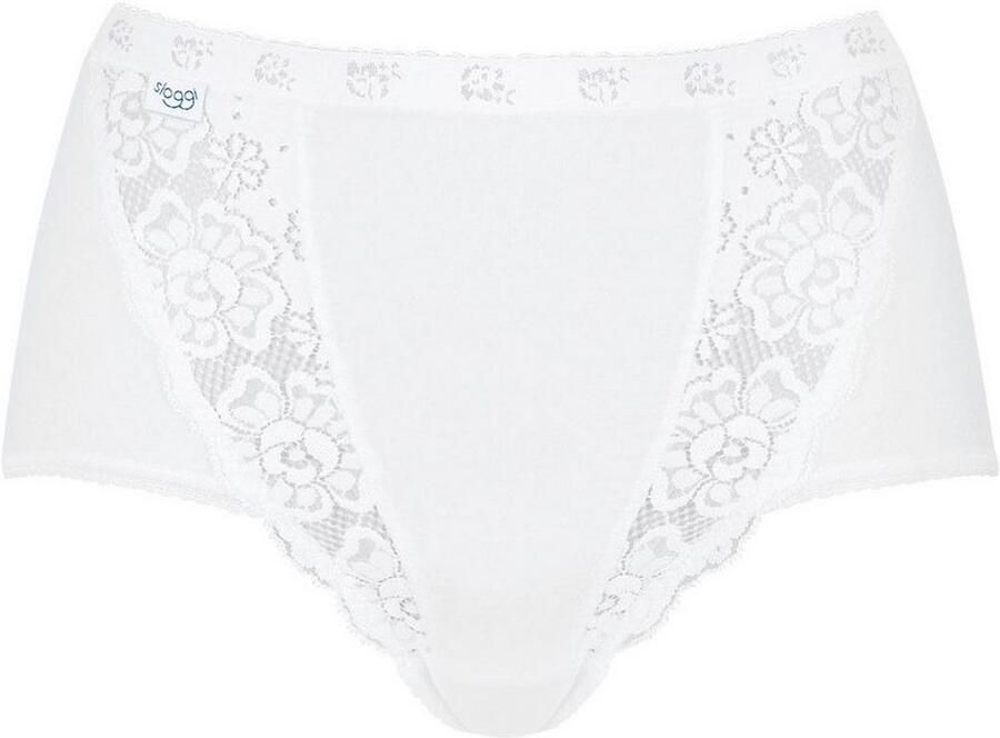 Sloggi Maxislip Chic elastische kanten inzetstukken vrouwelijk katoenmix elastisch (4 stuks Set van 4)