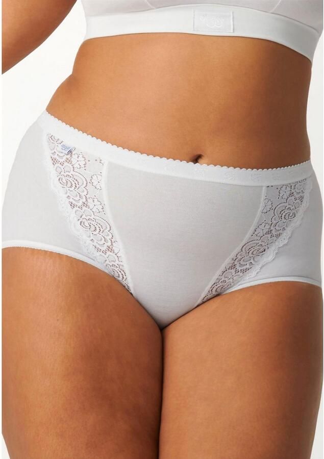 Sloggi Maxislip Chic elastische kanten inzetstukken vrouwelijk katoenmix elastisch (4 stuks Set van 4) - Foto 6