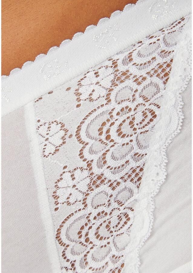 Sloggi Maxislip Chic elastische kanten inzetstukken vrouwelijk katoenmix elastisch (4 stuks Set van 4) - Foto 3