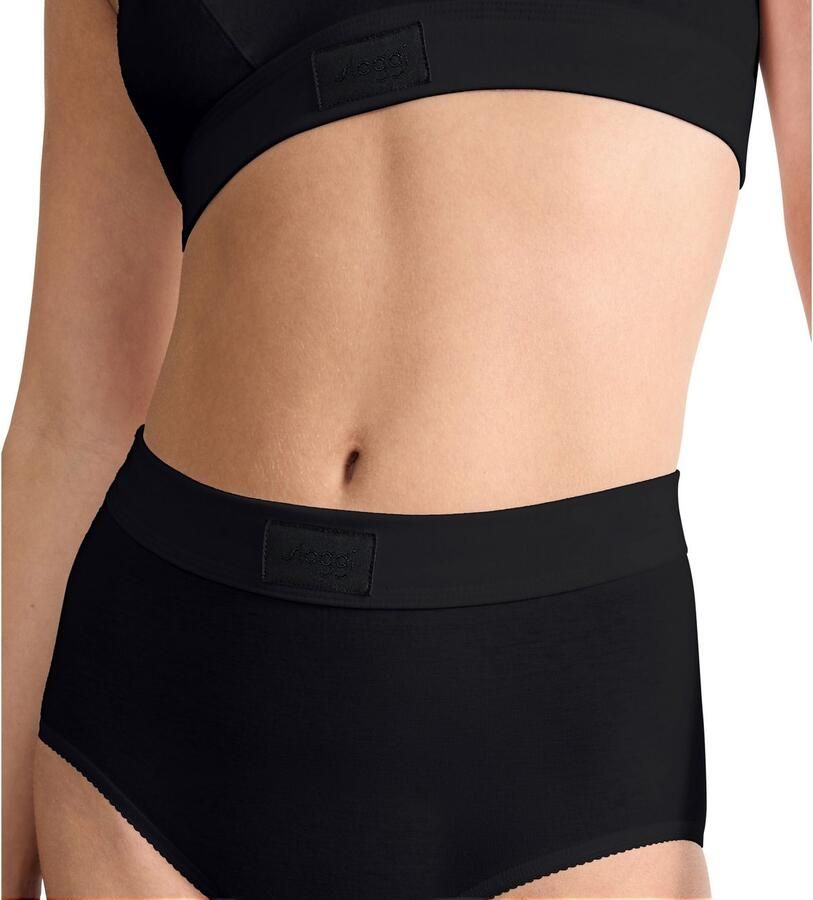 Sloggi Maxislip Double Comfort T extra zacht hoge taille lage beenuitsnijding (2 stuks Set van 2)