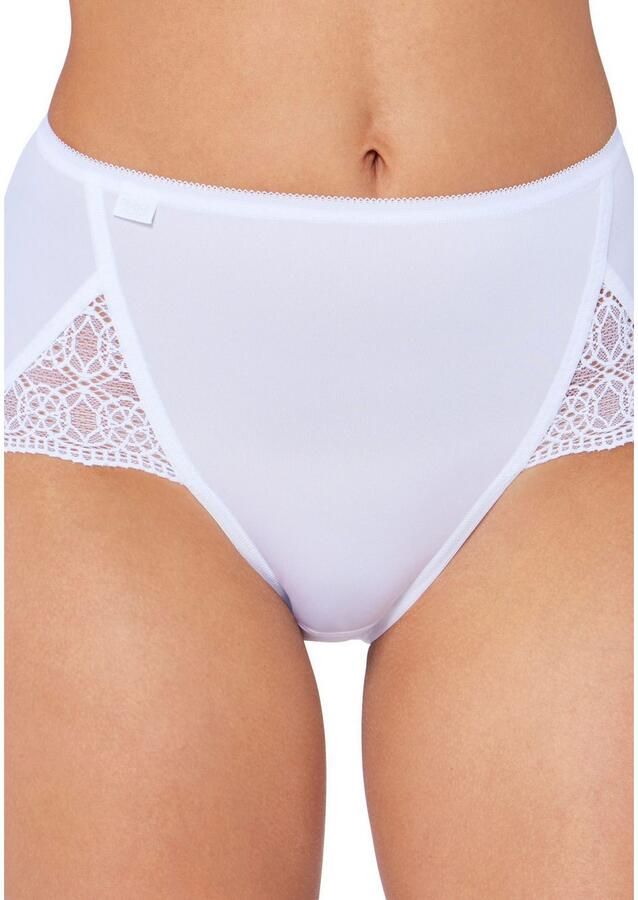 Sloggi Maxislip Pure Sense Luxe vrouwelijk kant microvezel hoog uitgesneden (Set van 2)