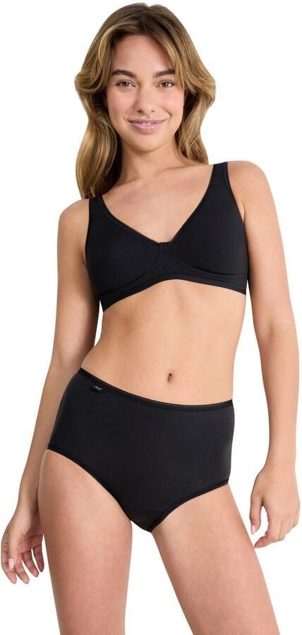 Sloggi Midislip 24 7 Cotton Kant ondoorzichtig zachte katoenmix elastisch (3 stuks) - Foto 5