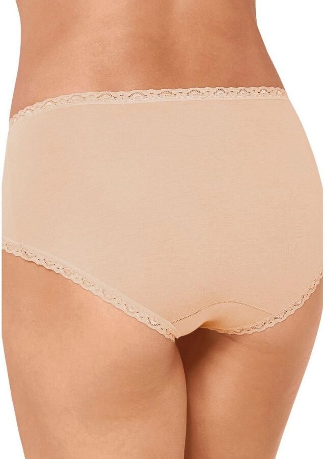 Sloggi Midislip 24 7 Cotton Lace met delicaat kant katoenmix. ondoorzichtig heupmodel (3 stuks) - Foto 2