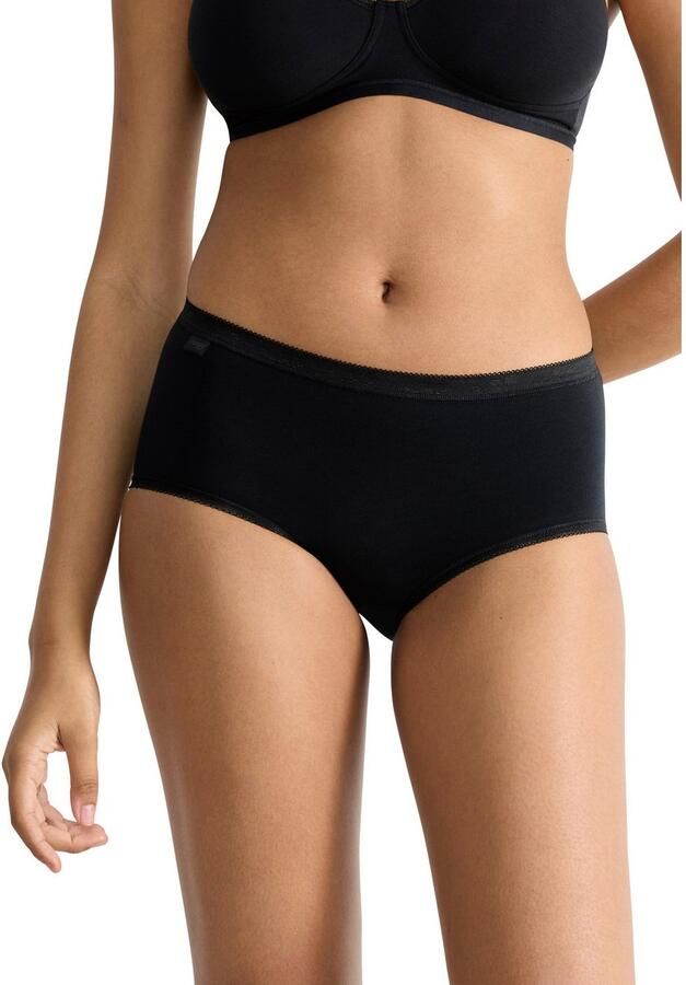 Sloggi Midislip Basic + Katoen klassieke stijl comfortabel middelhoge taille zachte naden (3 stuks) - Foto 2