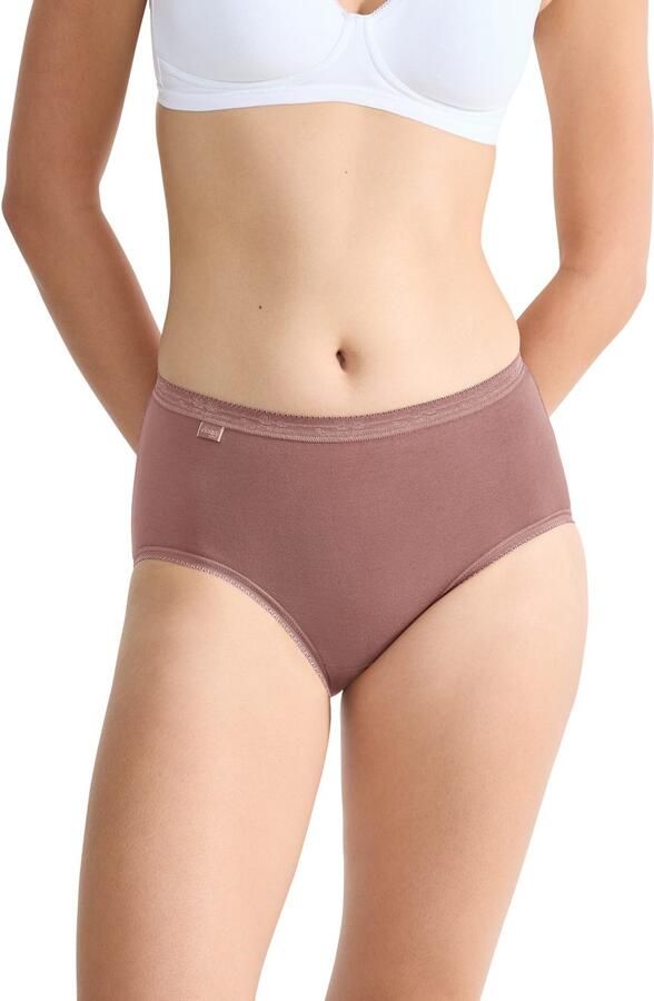 Sloggi Midislip Basic + Katoenmix elastisch zachte naden comfortabel vrouwelijk (4 stuks Set van 4) - Foto 3