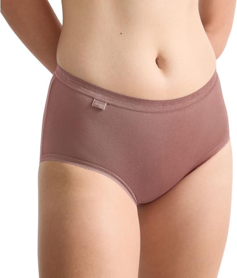 Sloggi Midislip Basic + Katoenmix elastisch zachte naden comfortabel vrouwelijk (4 stuks Set van 4)
