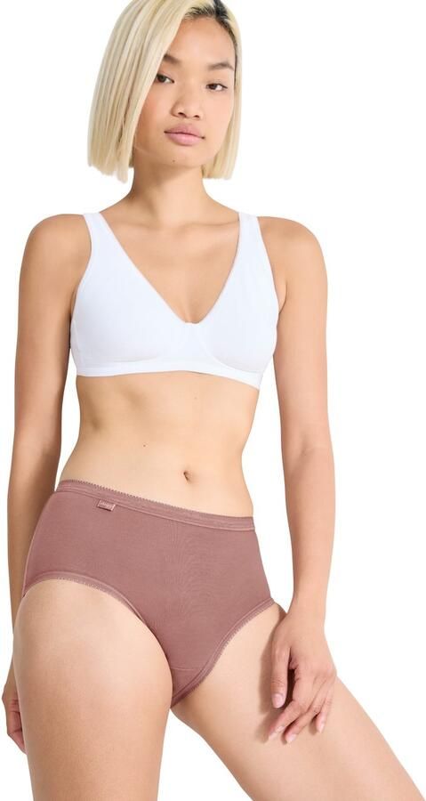 Sloggi Midislip Basic + Katoenmix elastisch zachte naden comfortabel vrouwelijk (4 stuks Set van 4) - Foto 6