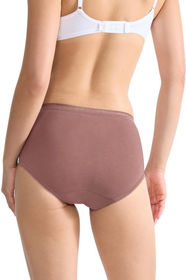 Sloggi Midislip Basic + Katoenmix elastisch zachte naden comfortabel vrouwelijk (4 stuks Set van 4) - Foto 2