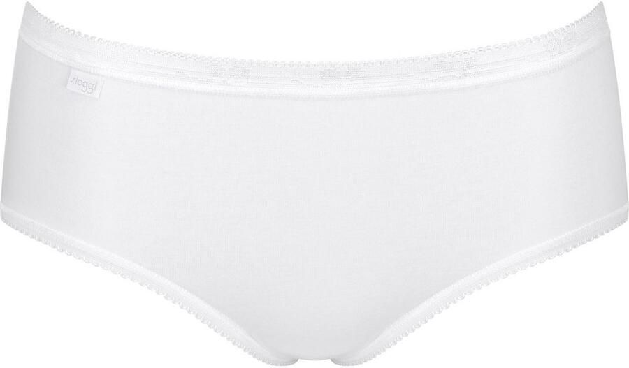 Sloggi Midislip Basic + Katoenmix elastisch zachte naden comfortabel vrouwelijk (4 stuks Set van 4) - Foto 5