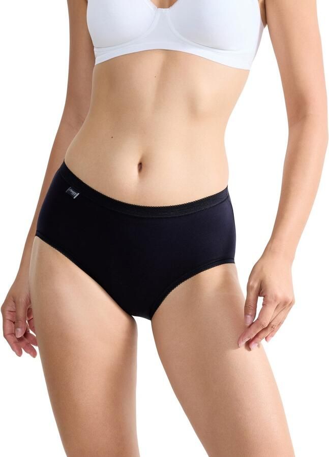 Sloggi Midislip Basic + Katoenmix elastisch zachte naden comfortabel vrouwelijk (4 stuks Set van 4) - Foto 3
