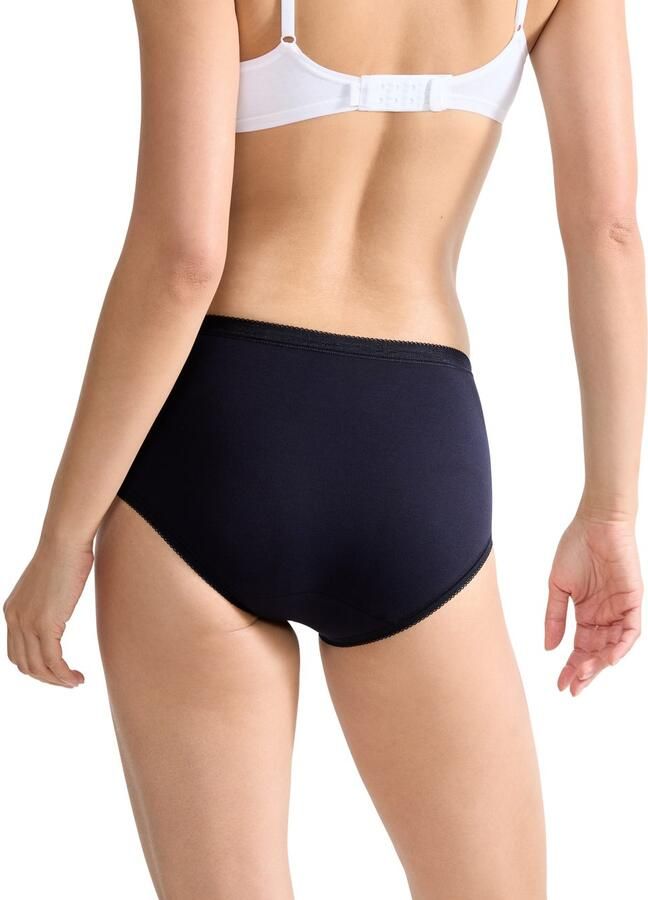 Sloggi Midislip Basic + Katoenmix elastisch zachte naden comfortabel vrouwelijk (4 stuks Set van 4) - Foto 2