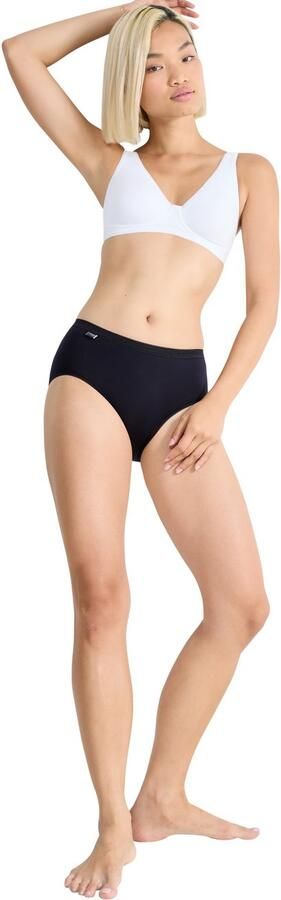 Sloggi Midislip Basic + Katoenmix elastisch zachte naden comfortabel vrouwelijk (4 stuks Set van 4) - Foto 6