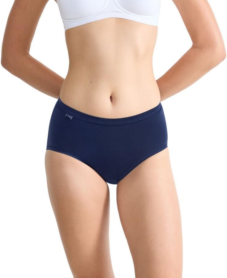 Sloggi Midislip Basic + Katoenmix elastisch zachte naden comfortabel vrouwelijk (4 stuks Set van 4) - Foto 2