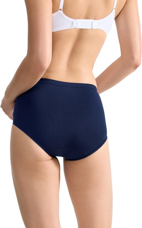 Sloggi Midislip Basic + Katoenmix elastisch zachte naden comfortabel vrouwelijk (4 stuks Set van 4) - Foto 3