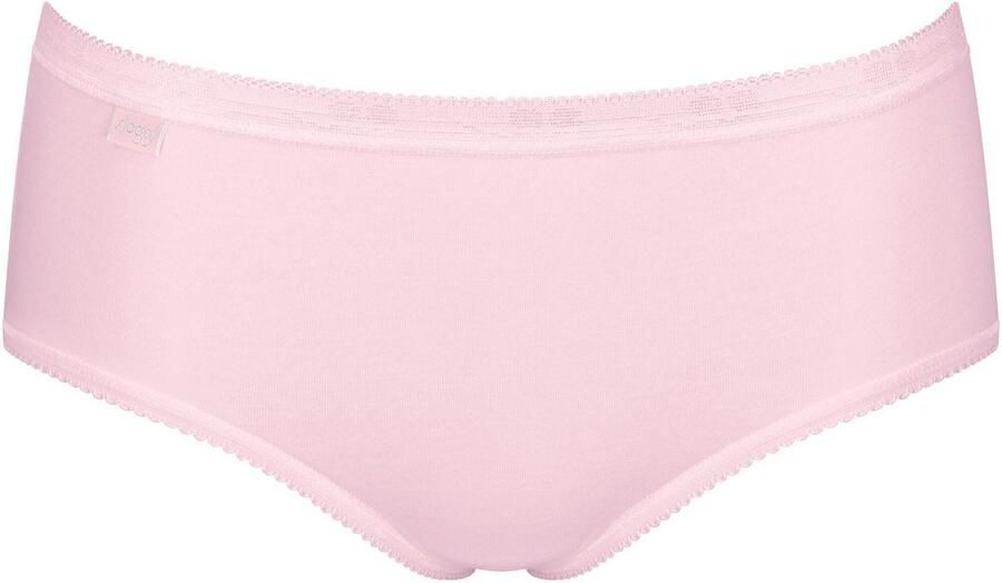 Sloggi Midislip Basic + Katoenmix elastisch zachte naden comfortabel vrouwelijk (4 stuks Set van 4) - Foto 5