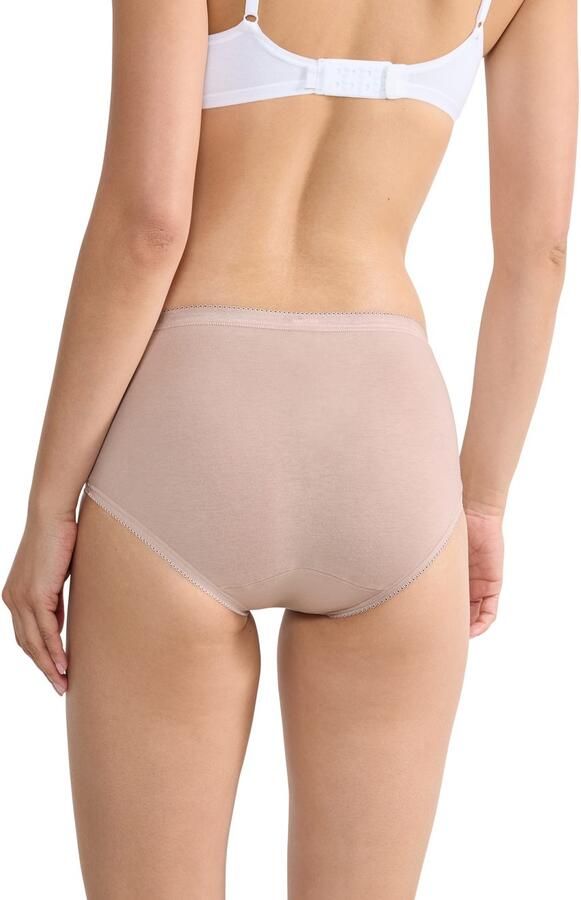 Sloggi Midislip Basic + Katoenmix elastisch zachte naden comfortabel vrouwelijk (4 stuks Set van 4) - Foto 3