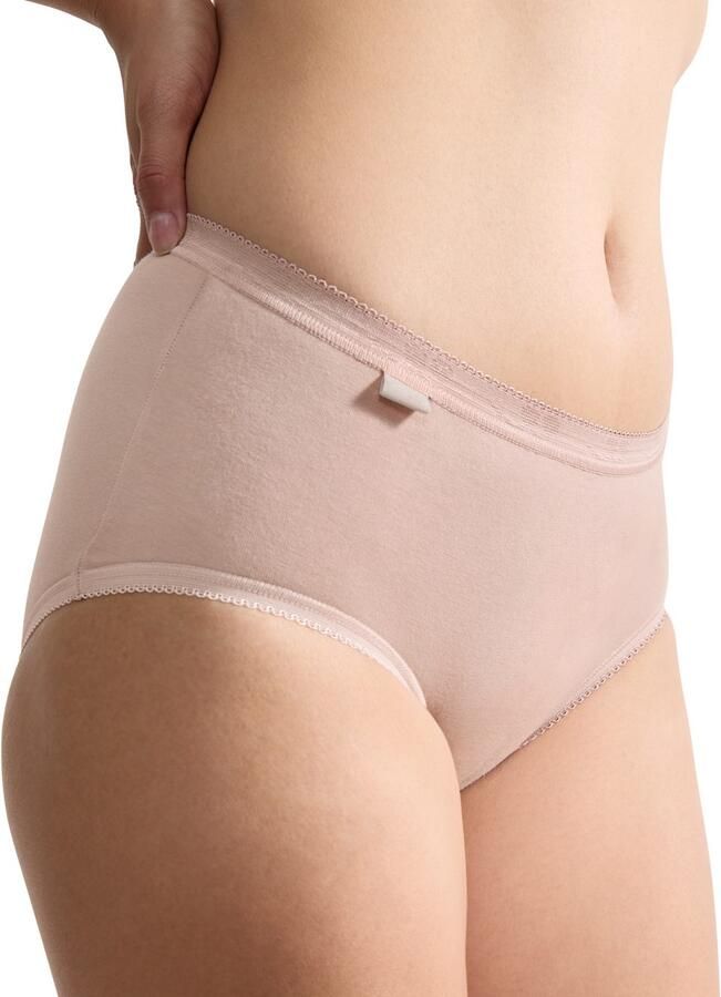 Sloggi Midislip Basic + Katoenmix elastisch zachte naden comfortabel vrouwelijk (4 stuks Set van 4) - Foto 2