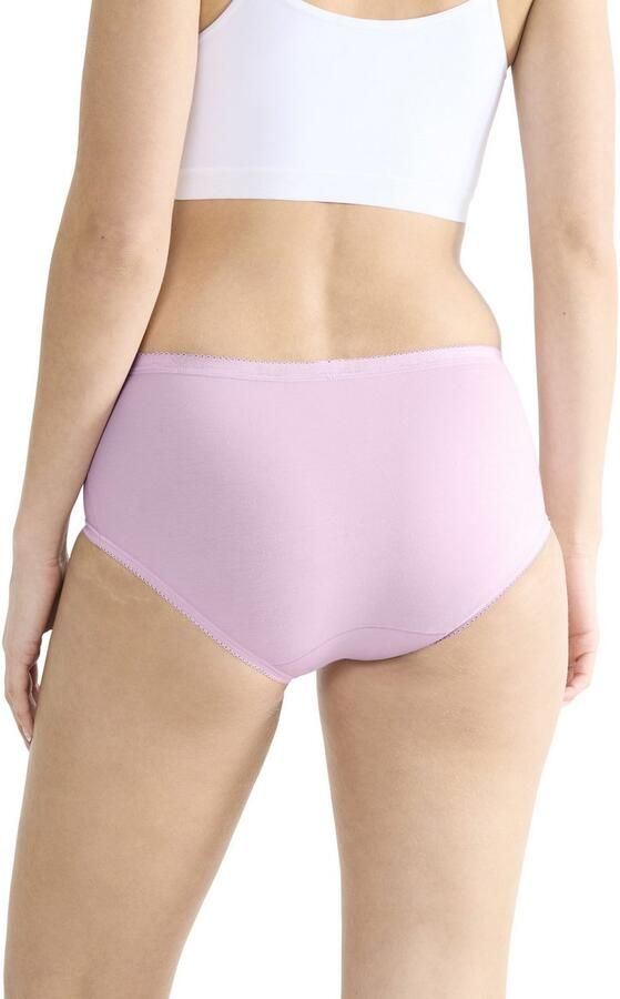 Sloggi Midislip Basic + Katoenmix elastisch zachte naden comfortabel vrouwelijk (4 stuks Set van 4) - Foto 3