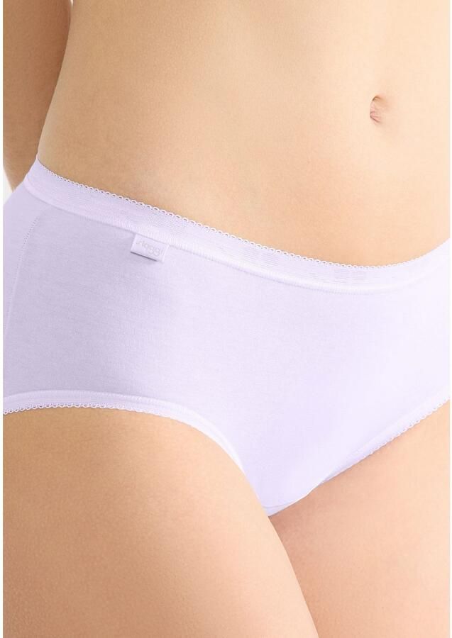 Sloggi Midislip Basic + Katoenmix elastisch zachte naden comfortabel vrouwelijk (4 stuks Set van 4)