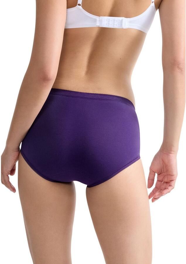 Sloggi Midislip Basic + Katoenmix klassieke stijl middelhoge taille zachte naden (3 stuks) - Foto 3