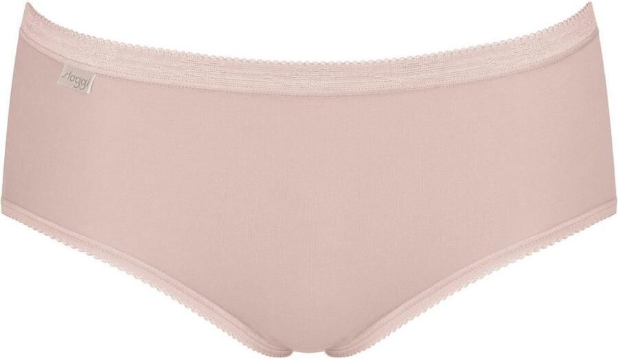 Sloggi Midislip Basic + Katoenmix klassieke stijl middelhoge taille zachte naden (3 stuks) - Foto 5