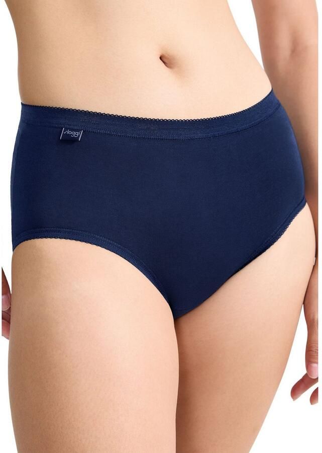 Sloggi Midislip Basic + Katoenmix klassieke stijl middelhoge taille zachte naden (3 stuks)