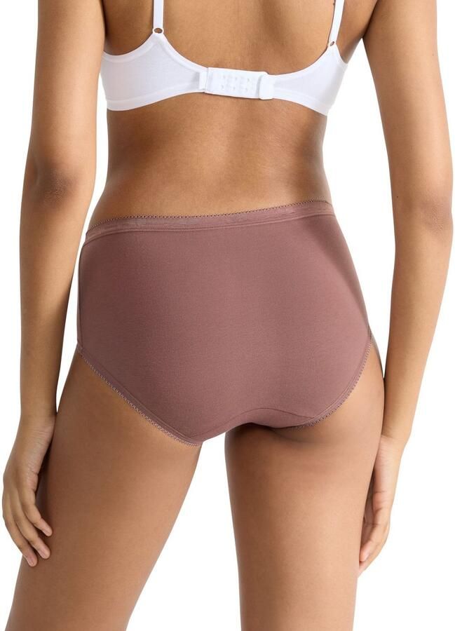 Sloggi Midislip Basic + Katoenmix klassieke stijl middelhoge taille zachte naden (3 stuks) - Foto 3