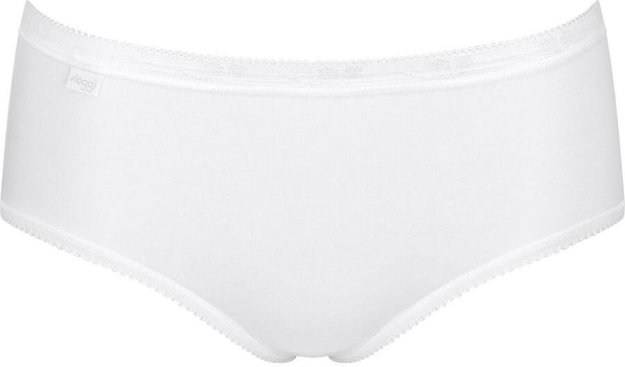 Sloggi Midislip Basic + Katoenmix klassieke stijl middelhoge taille zachte naden (3 stuks) - Foto 4