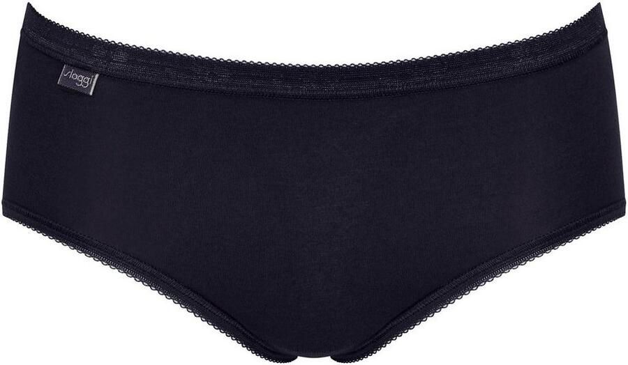 Sloggi Midislip Basic + Katoenmix klassieke stijl middelhoge taille zachte naden (3 stuks) - Foto 5