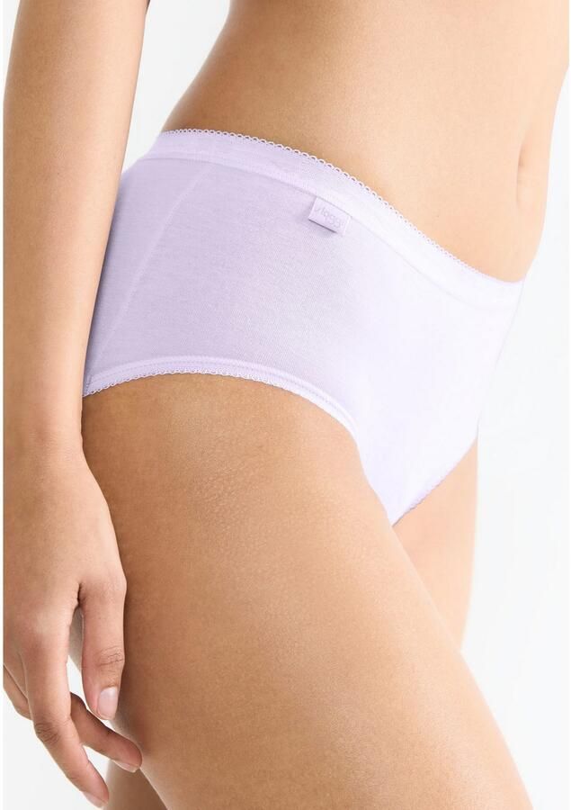 Sloggi Midislip Basic + Katoenmix klassieke stijl middelhoge taille zachte naden (3 stuks)