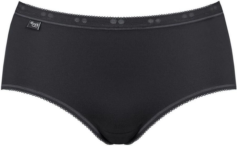 Sloggi Midislip Basic + perfecte pasvorm katoenmix zachte naden elastisch (2 stuks Set van 2) - Foto 5